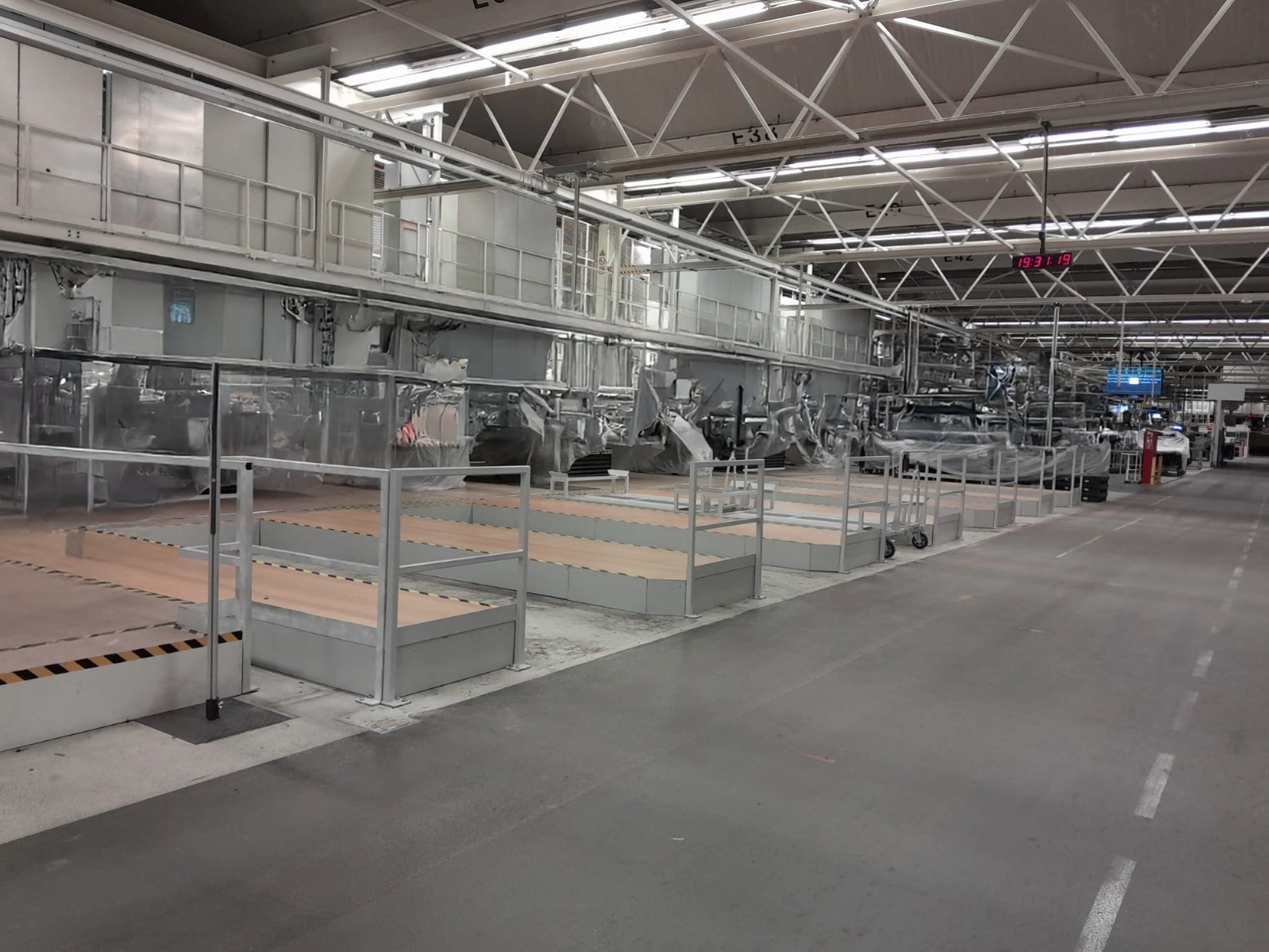 Stahlbaukonstruktion Produktionsanlage